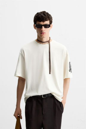 CONTRAST EMBROIDERY SHIRT - Image 2