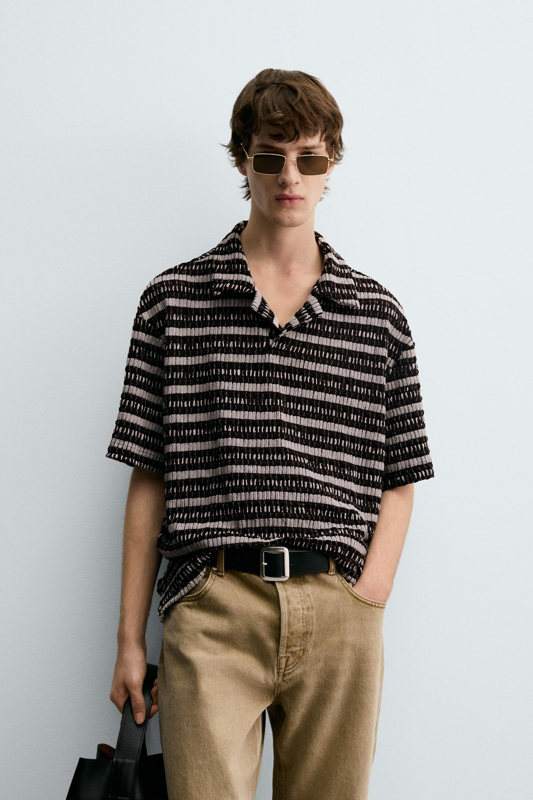 JACQUARD KNIT POLO SHIRT - Image 2