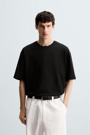 CONTRAST EMBROIDERY T-SHIRT - Image 2