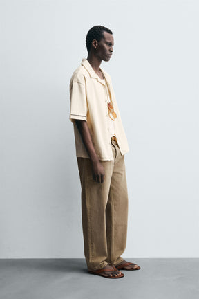 COMFORT SHIRT WITH OPENWORK DETAIL - Image 4