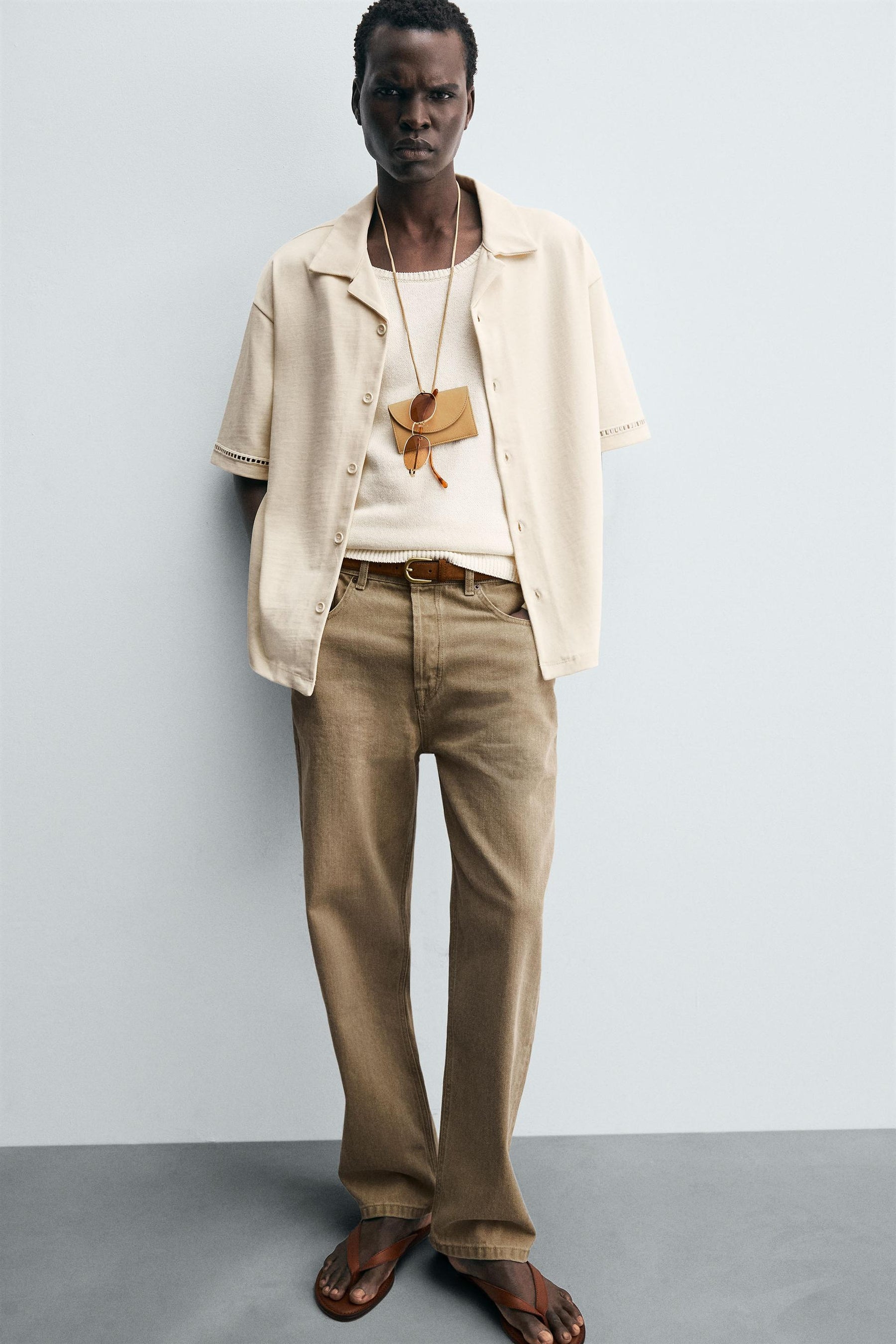 COMFORT SHIRT WITH OPENWORK DETAIL - Image 6