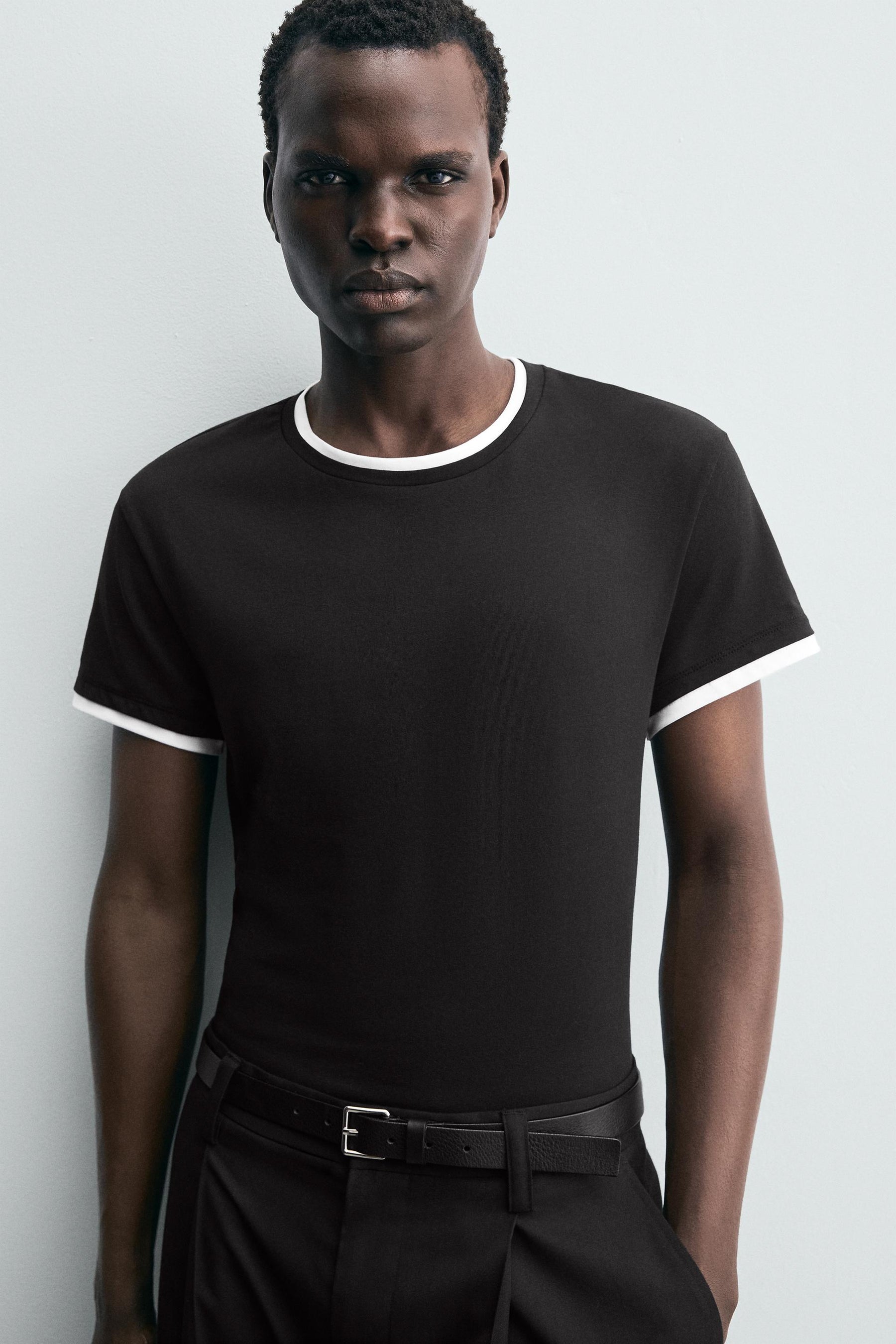 T-SHIRT WITH CONTRAST TRIMS - Image 6
