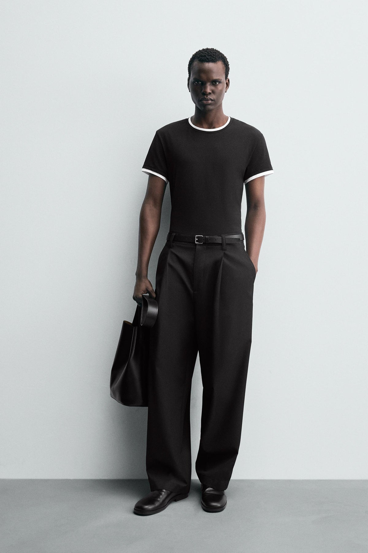 T-SHIRT WITH CONTRAST TRIMS - Image 1