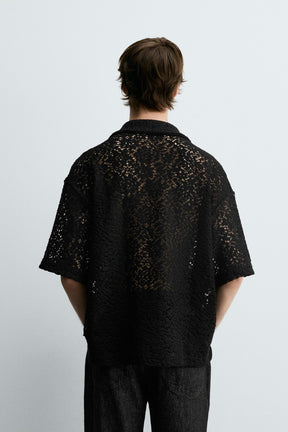 CROCHET TEXTURED SHIRT - Image 3