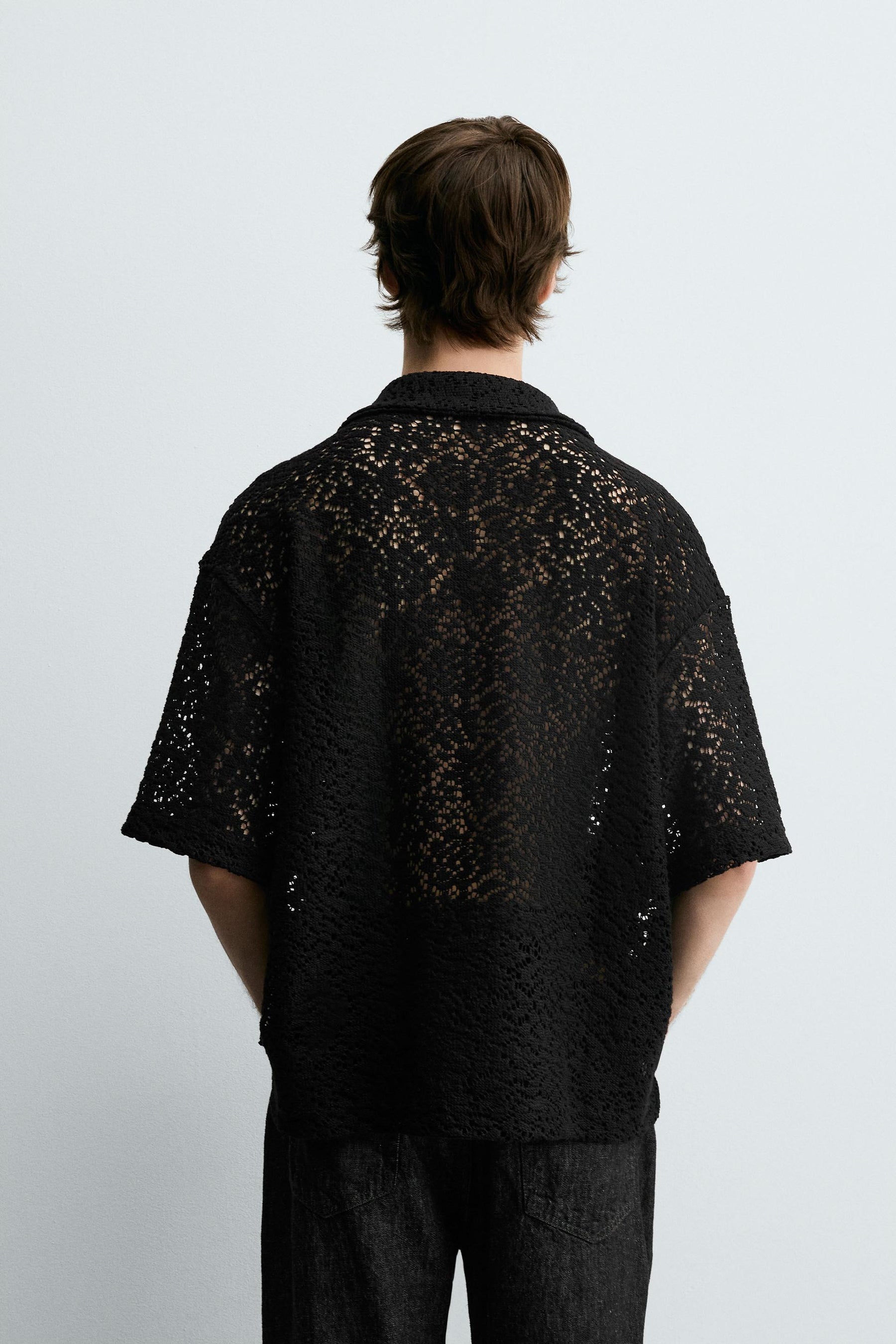 CROCHET TEXTURED SHIRT - Image 3