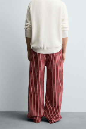 STRIPED RELAXED FIT TROUSERS - Image 3