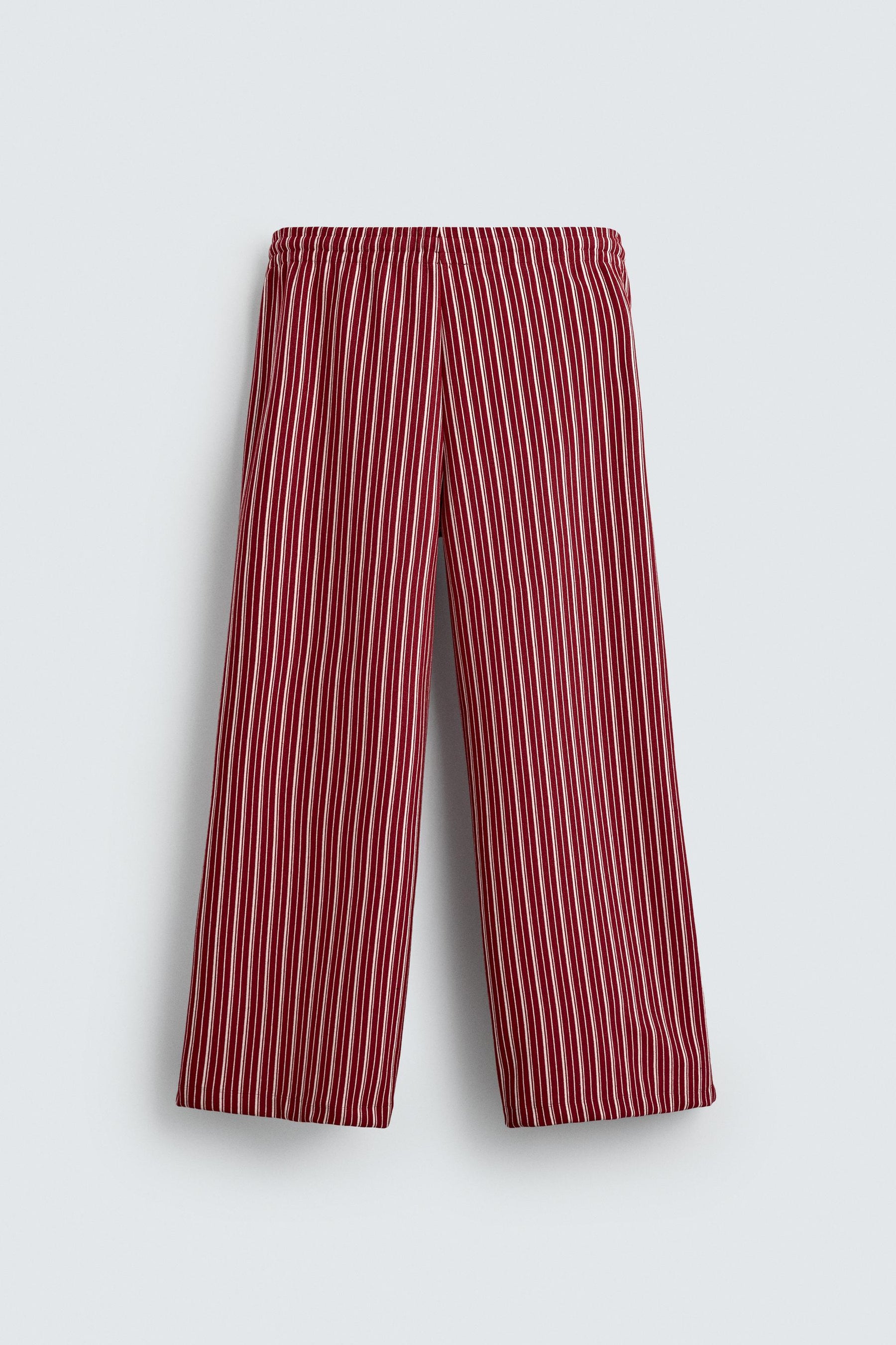 STRIPED RELAXED FIT TROUSERS - Image 7