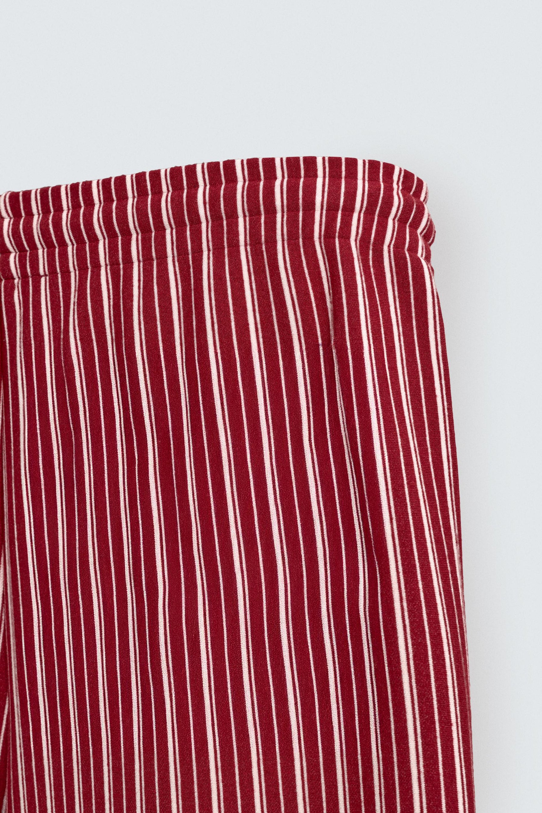 STRIPED RELAXED FIT TROUSERS - Image 9