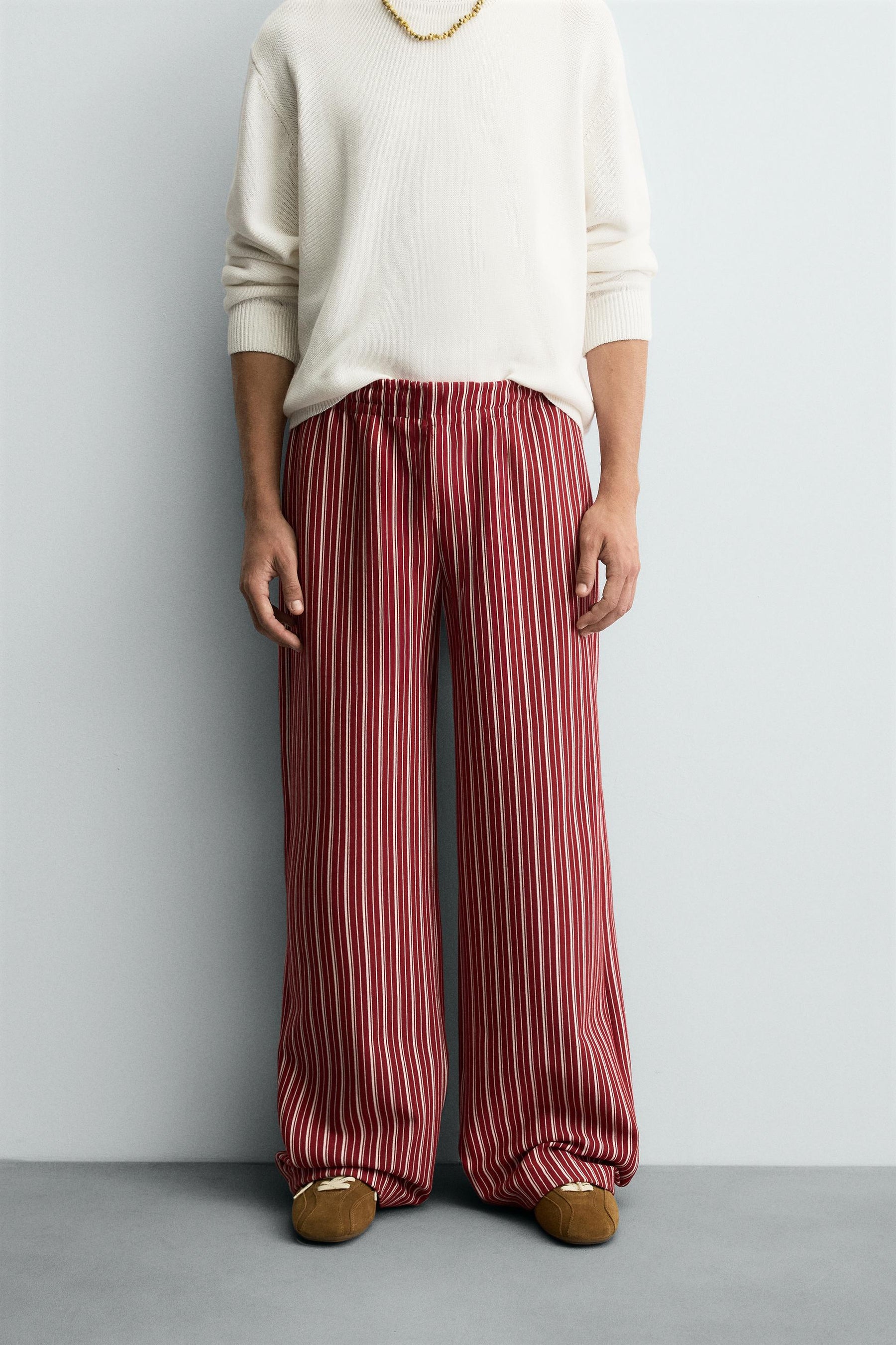 STRIPED RELAXED FIT TROUSERS - Image 2