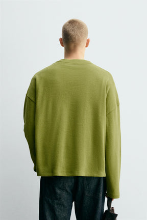 COTTON/LINEN SWEATSHIRT - Image 3