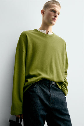 COTTON/LINEN SWEATSHIRT - Image 4