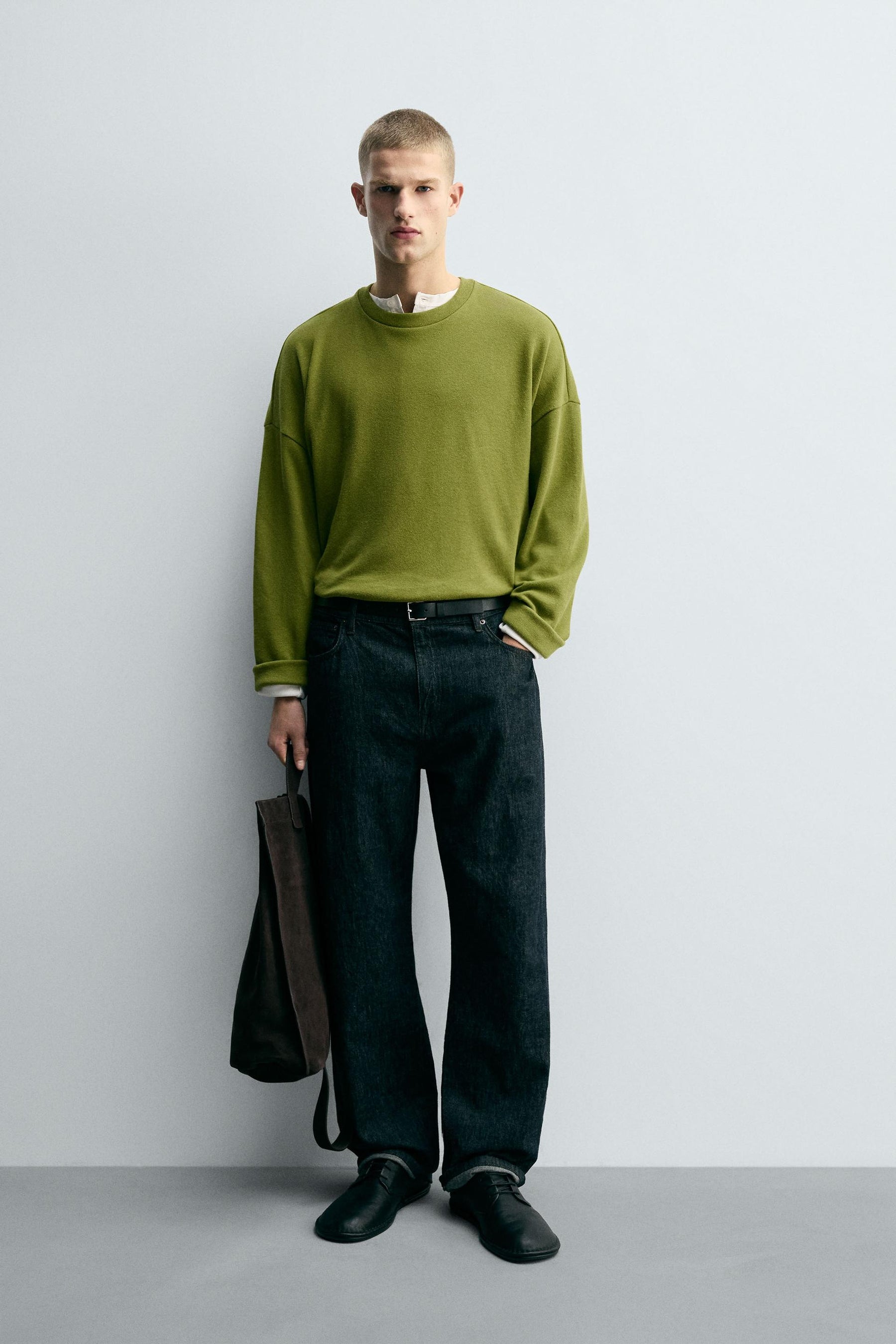 COTTON/LINEN SWEATSHIRT - Image 1