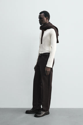 RIBBED HENLEY T-SHIRT - Image 4