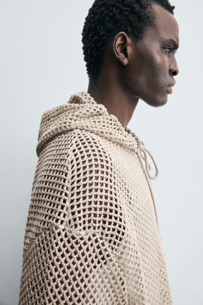 CROCHET TEXTURED SWEATSHIRT - Image 6
