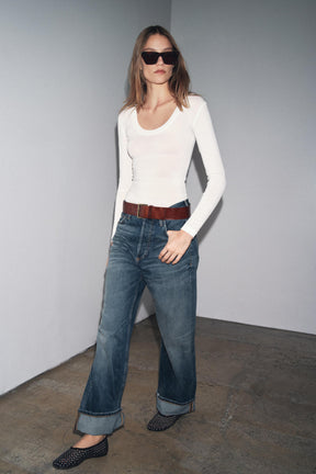 CREPE LONG SLEEVE SHIRT