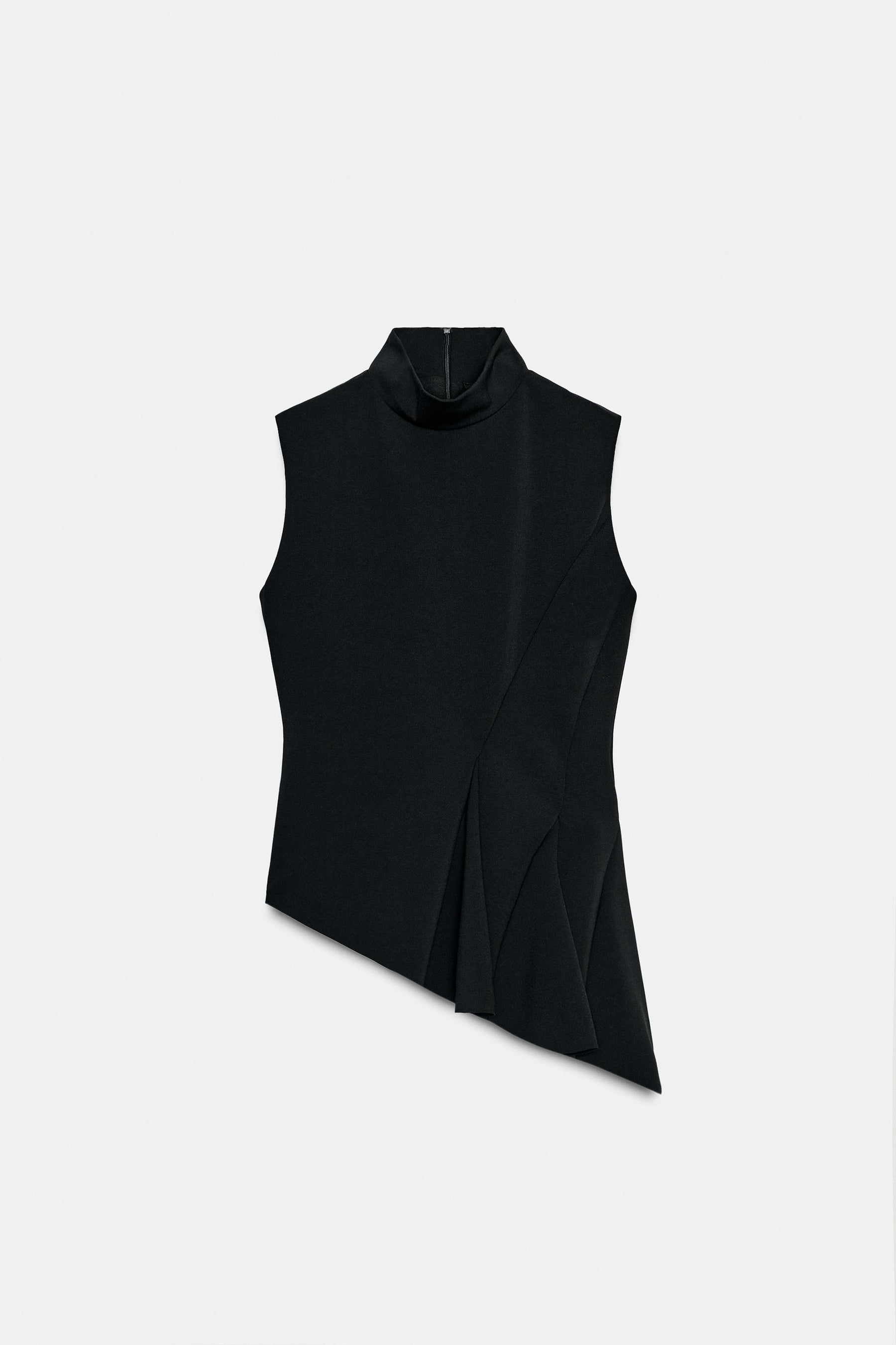 Peplum sleeveless top