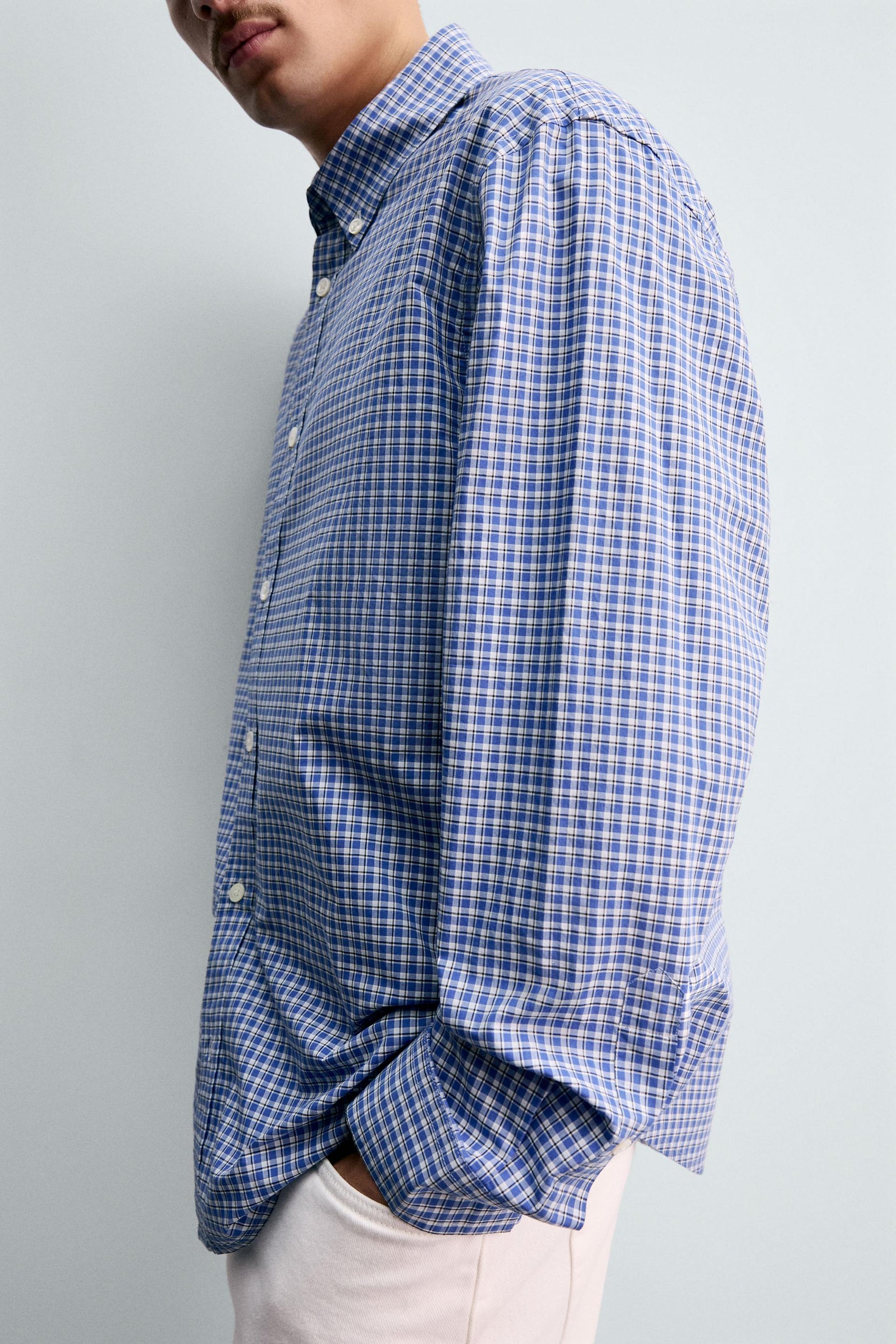 REGULAR FIT CHECK SHIRT - Image 6