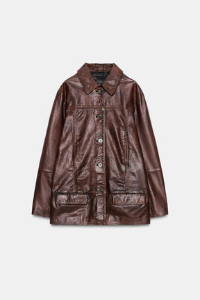 Washed Leather JACKET
