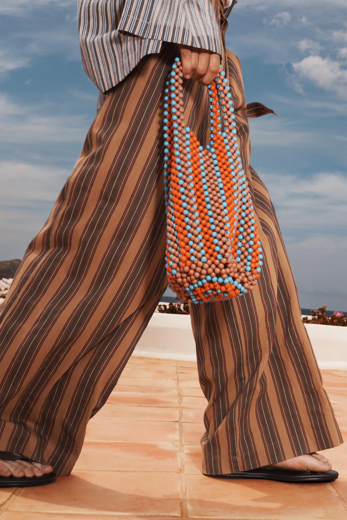 LIMITED EDITION STRIPED TROUSERS WITH BELT - Image 2