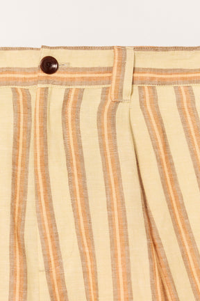 LIMITED EDITION STRIPED LINEN BERMUDA SHORTS - Image 6