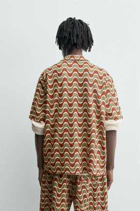 GEOMETRIC JACQUARD SHIRT - Image 3