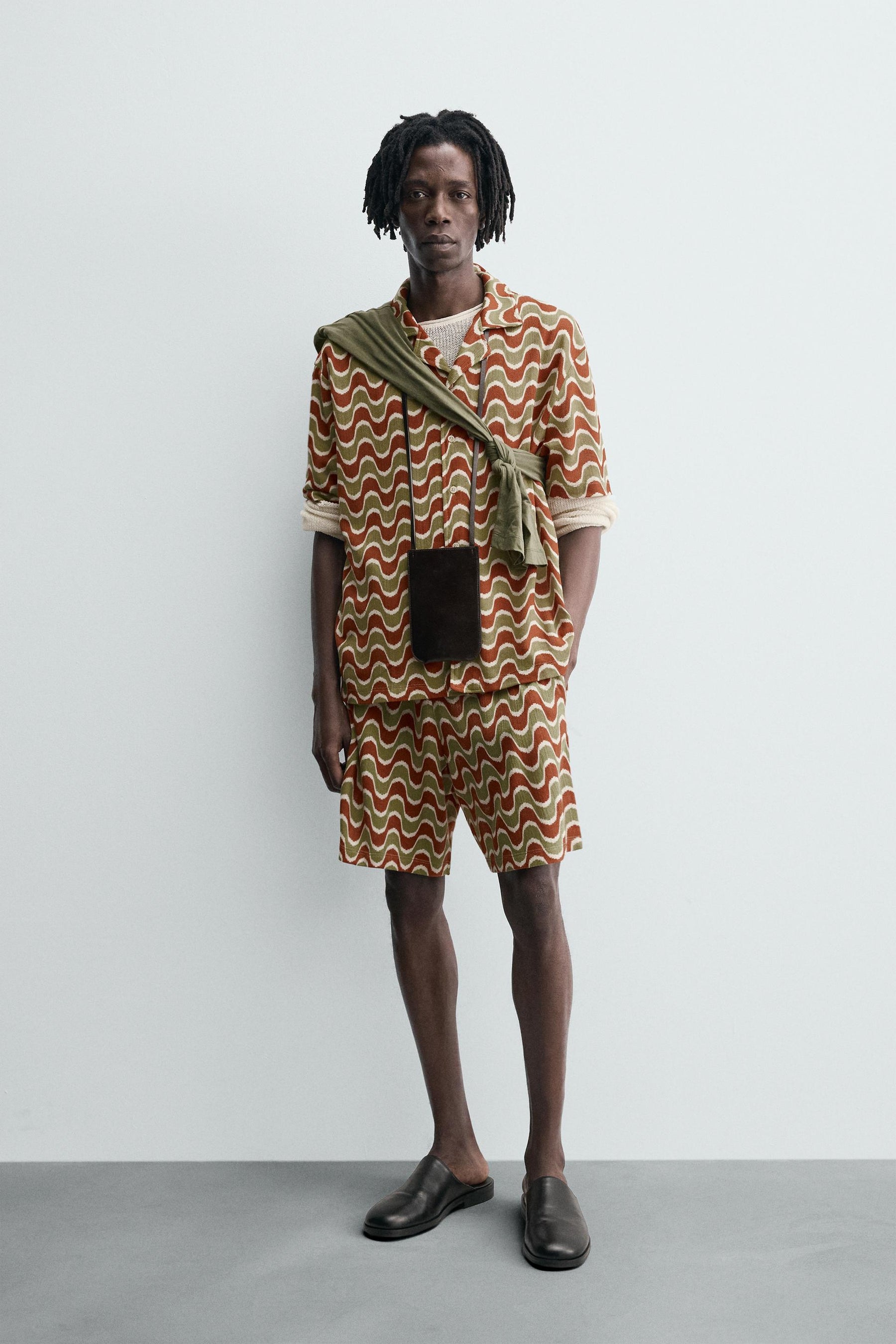 GEOMETRIC JACQUARD SHIRT - Image 1