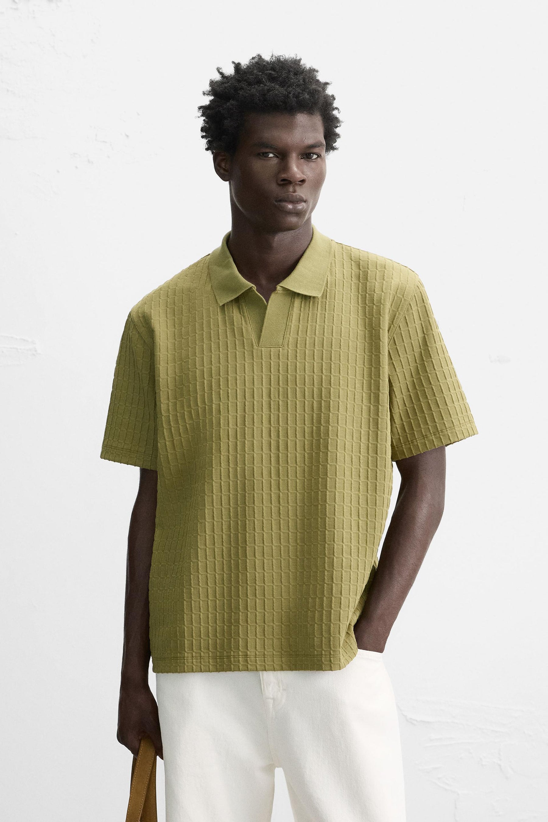 TEXTURED POLO SHIRT - Image 2