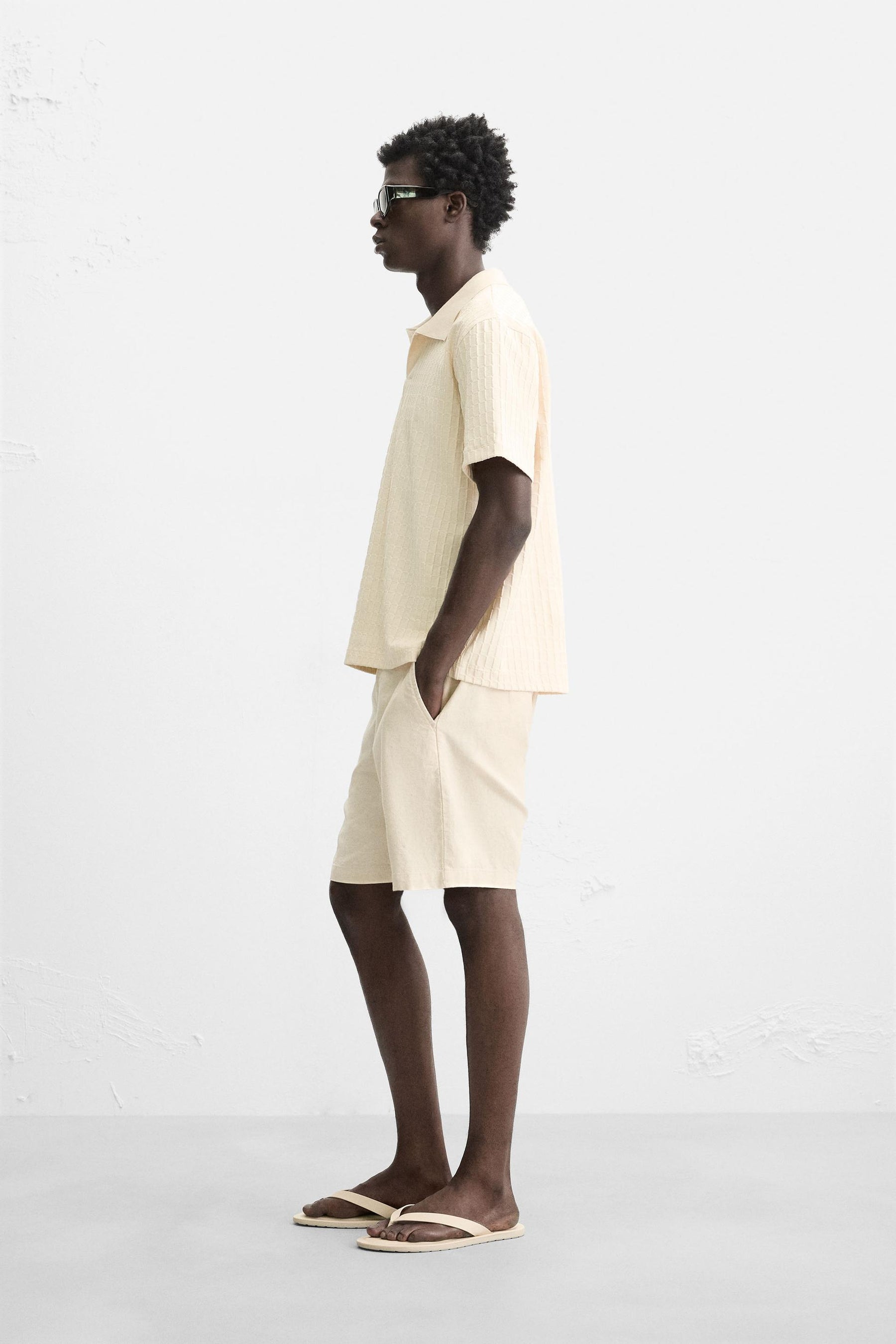 TEXTURED POLO SHIRT - Image 4