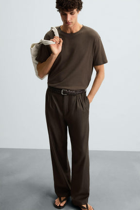 TEXTURED COTTON T-SHIRT - Image 5