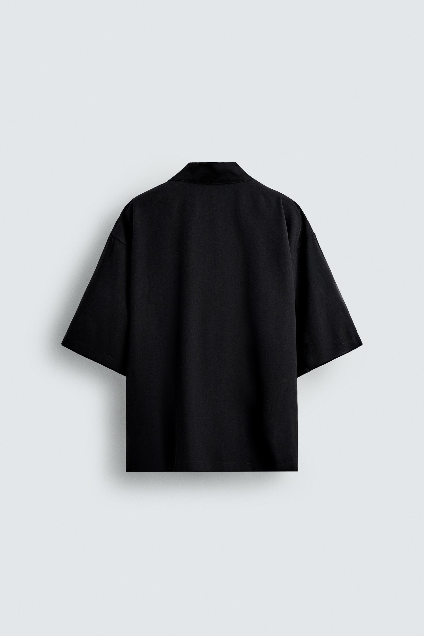 EMBROIDERED TEXT FLOWING SHIRT - Image 8