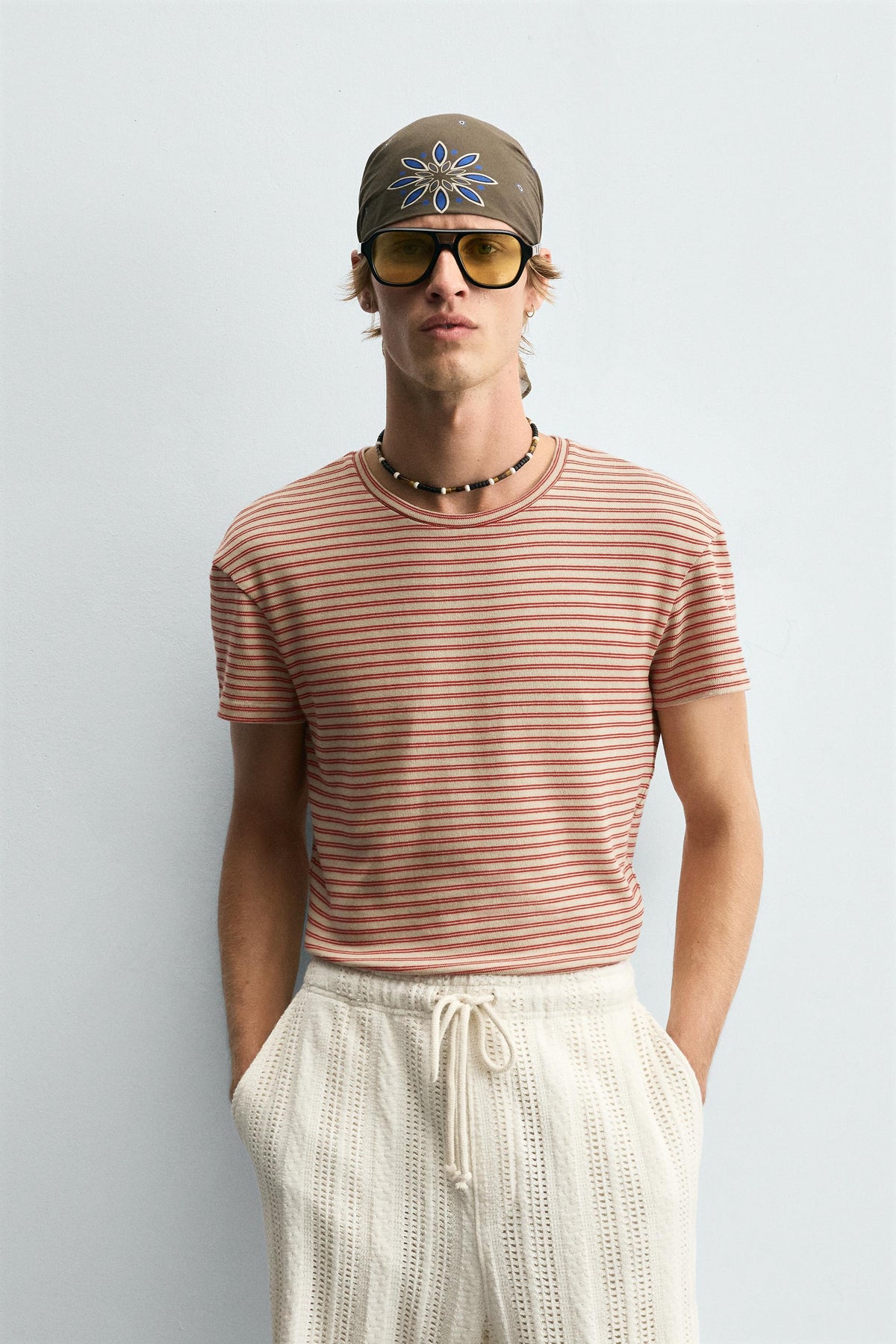 STRIPED JACQUARD T-SHIRT - Image 2