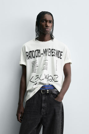 GRAPHIC TEXT T-SHIRT - Image 2