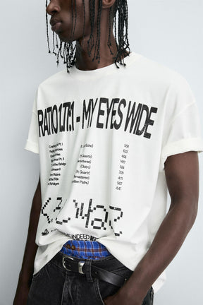 GRAPHIC TEXT T-SHIRT - Image 7
