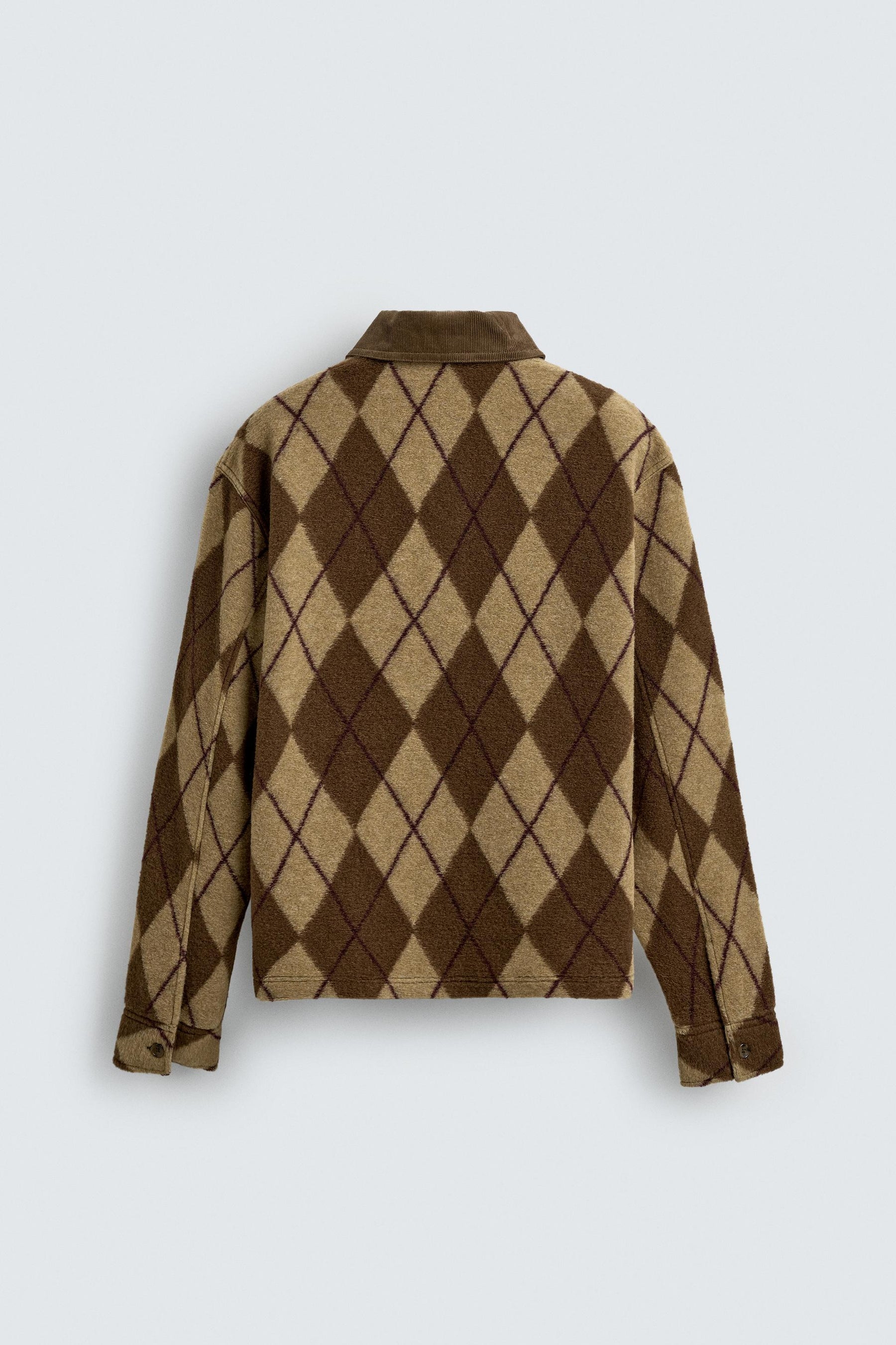 DIAMOND JACQUARD TEXTURED POLO SHIRT - Image 7