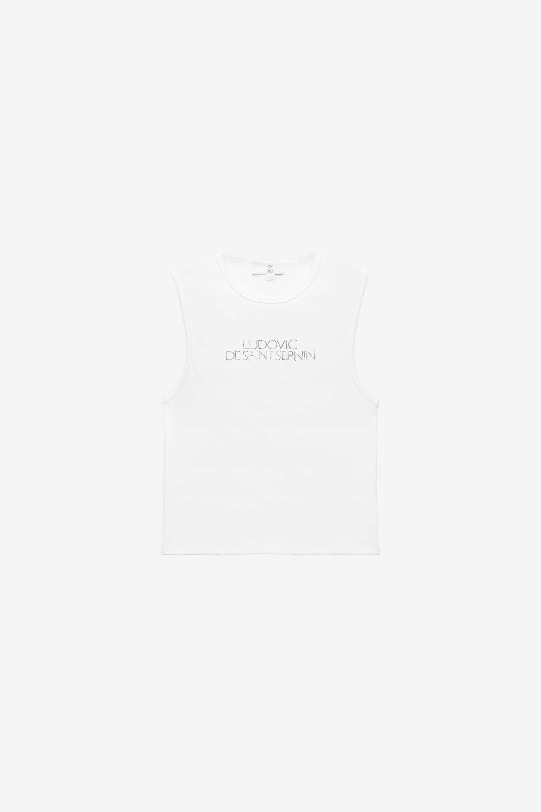 Rhinestone Logo Tank Top