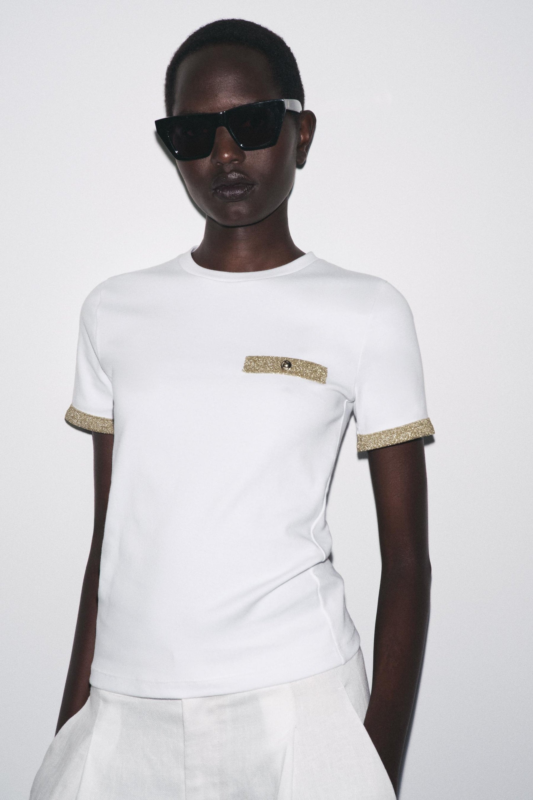 METALLIC THREAD SHIRT