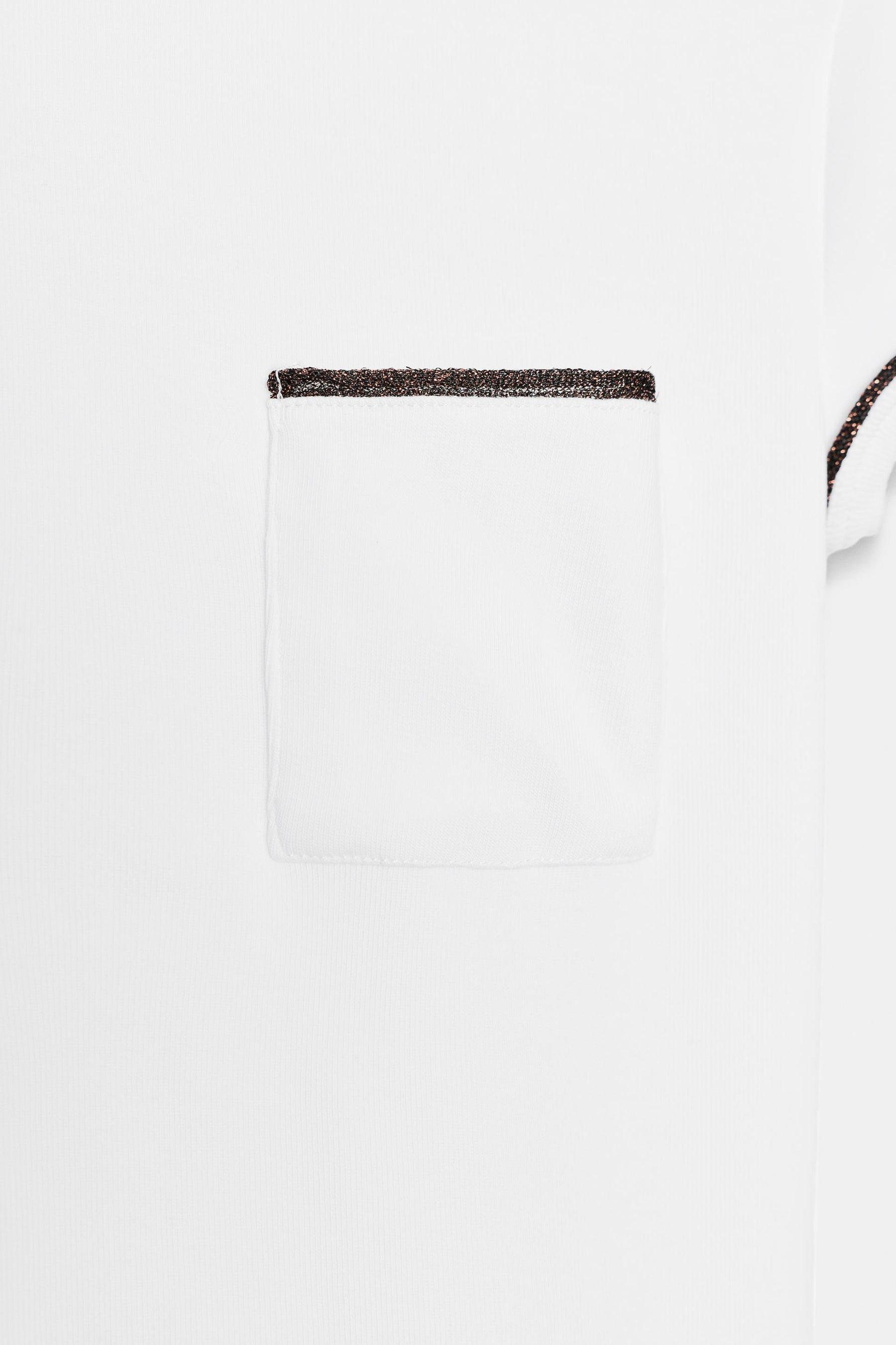 Metallic Thread Trim T-Shirt