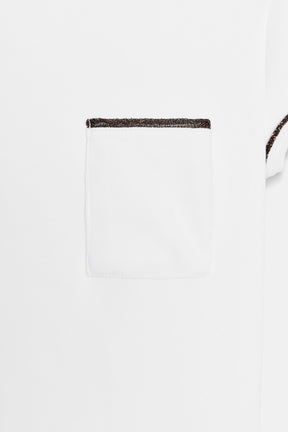 Metallic Thread Trim T-Shirt