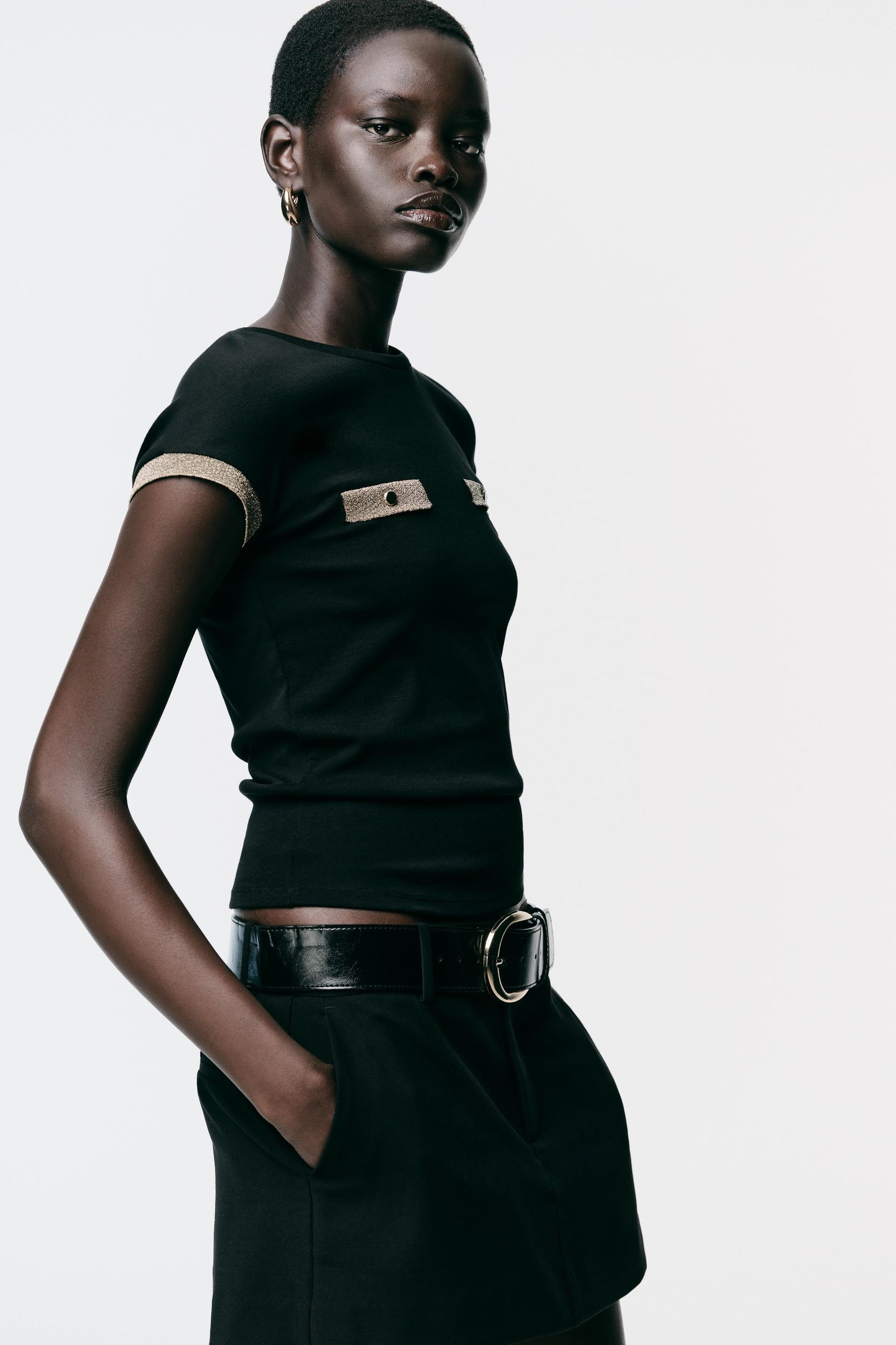 METALLIC THREAD SHIRT