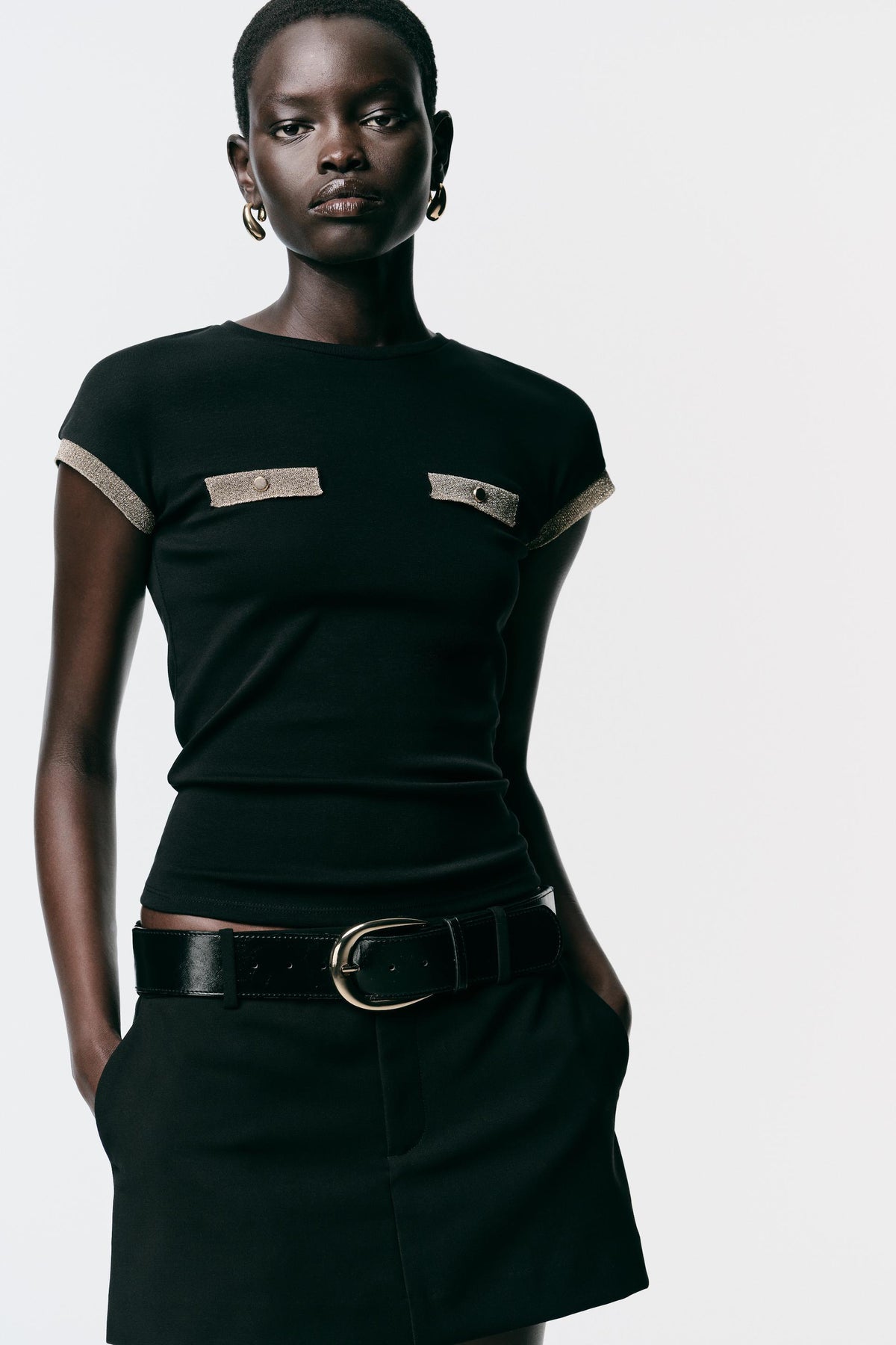 METALLIC THREAD SHIRT