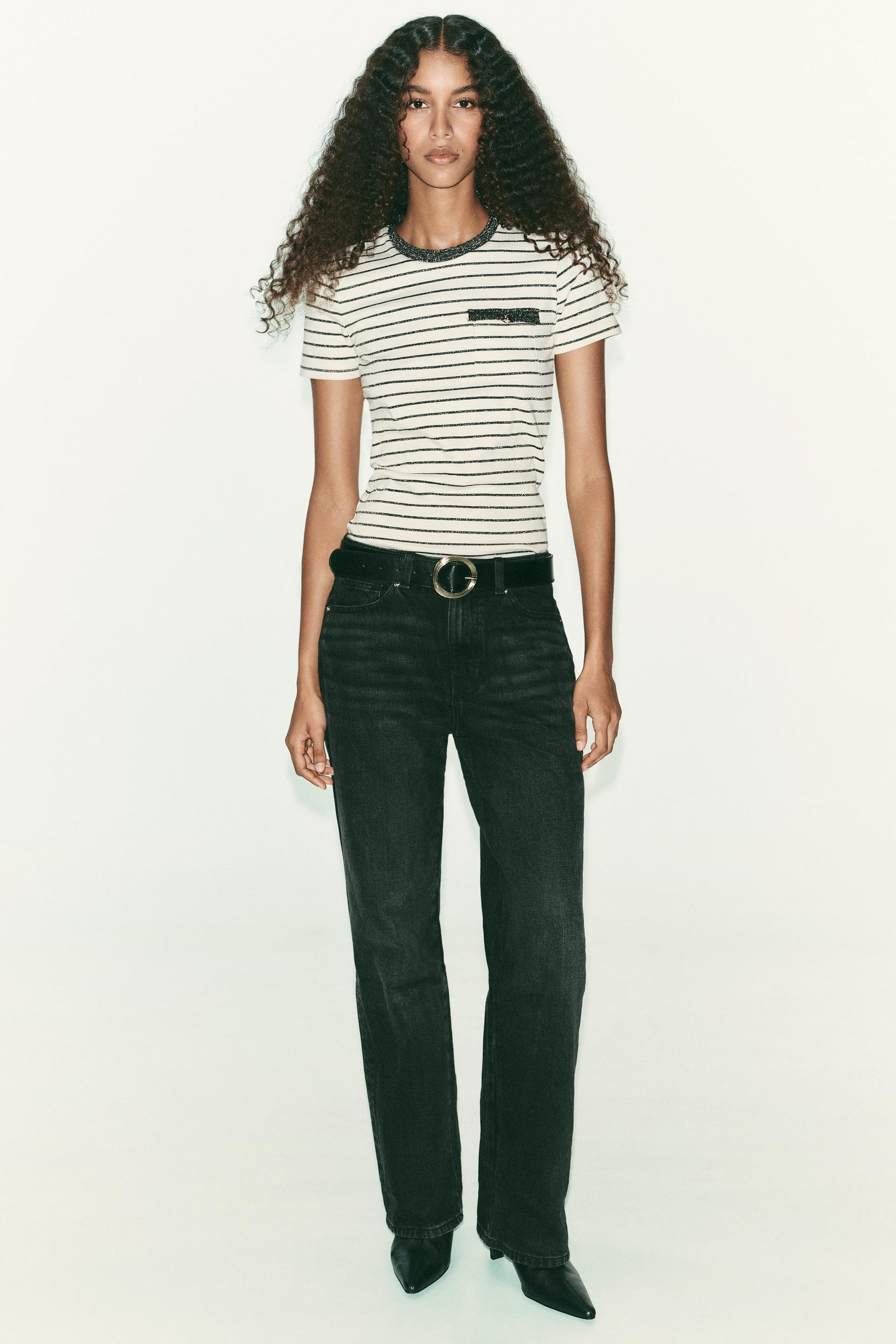 METALLIC CHUNKY KNIT SHIRT