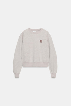 Sweatshirt with label detail
