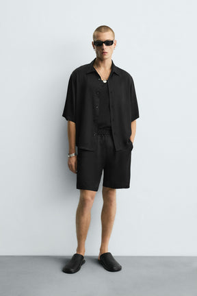 SATIN RELAXED FIT SHIRT - Image 1