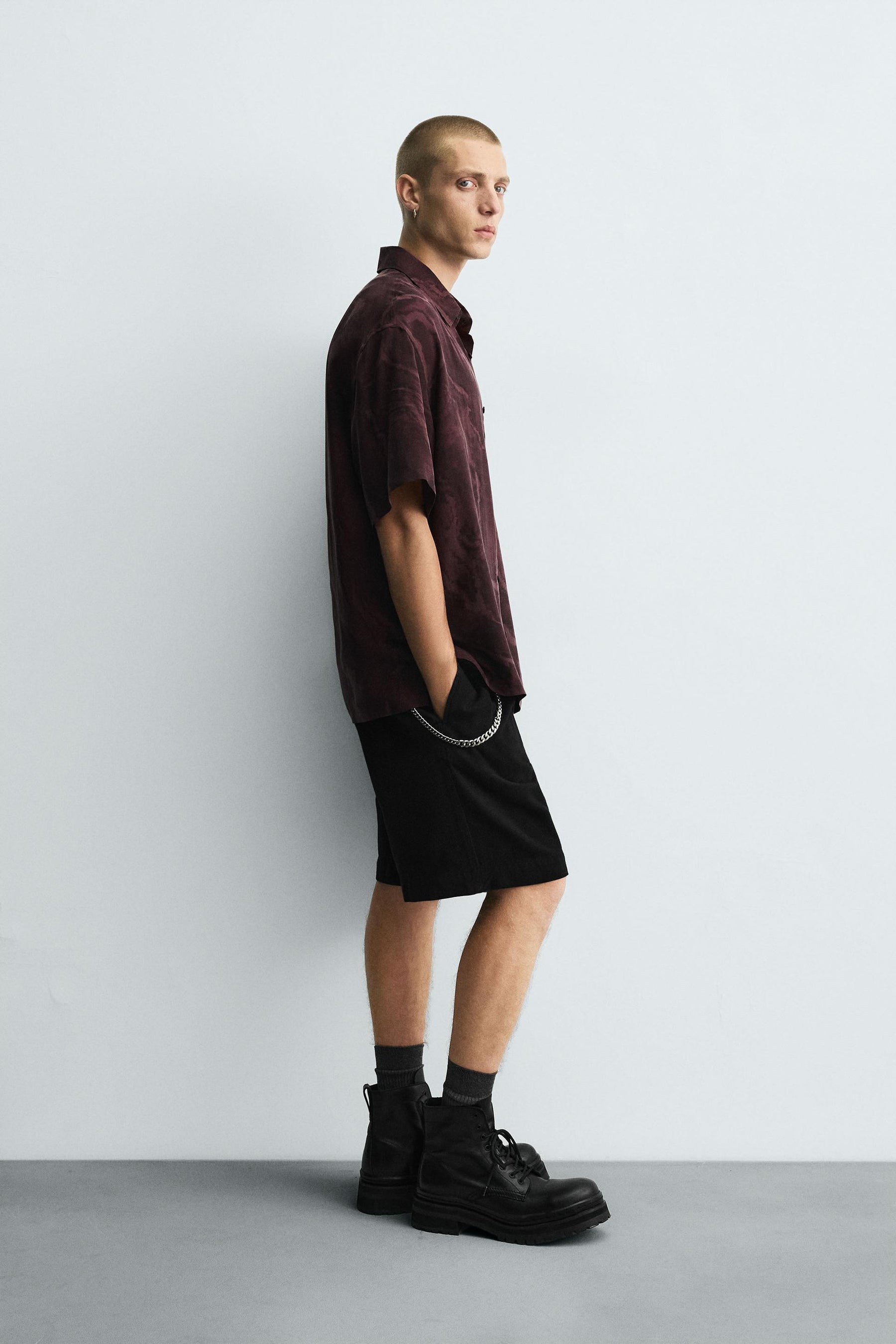 FLOWING TIE-DYE PRINT SHIRT - Image 4