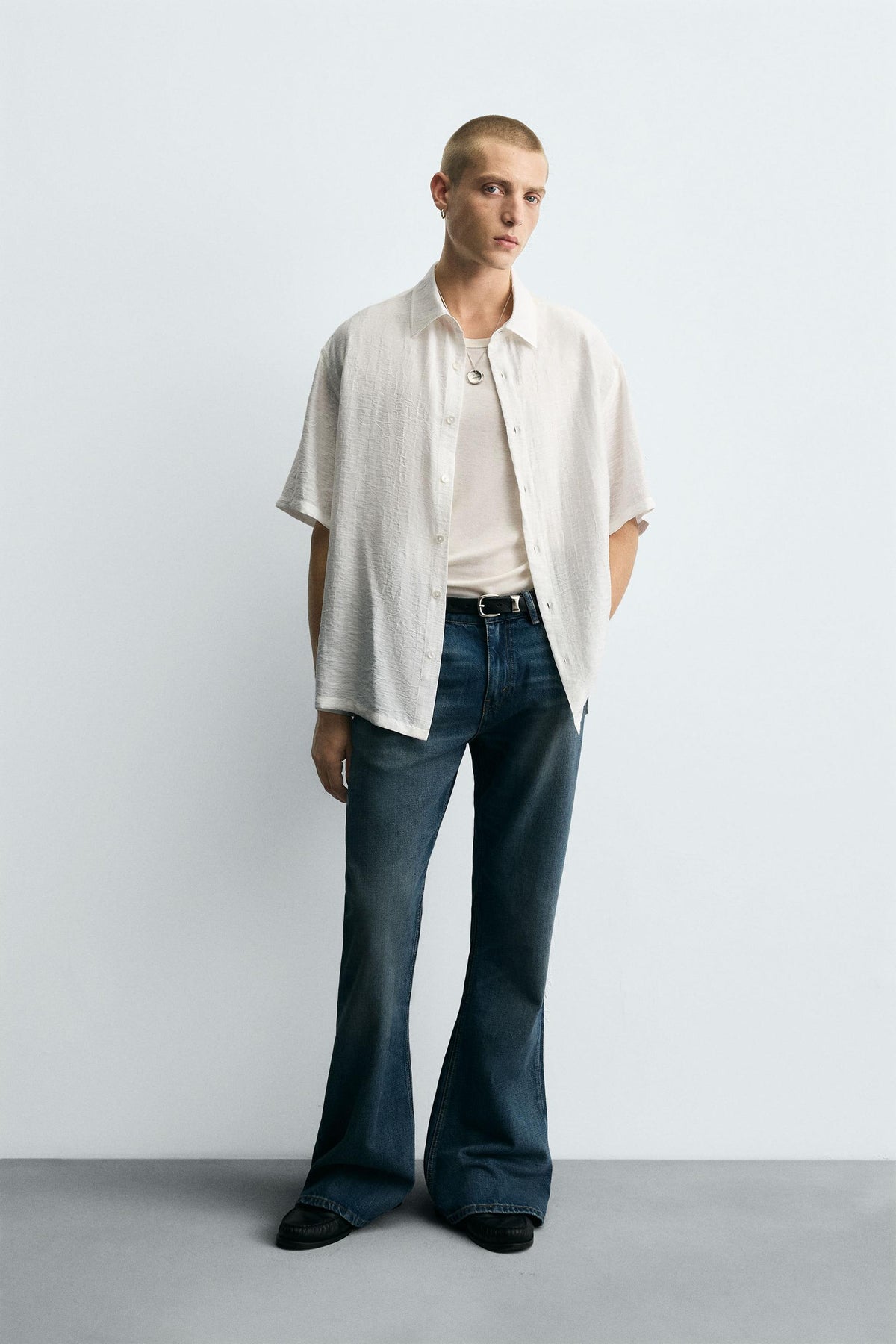 IRREGULAR JACQUARD SHIRT - Image 1