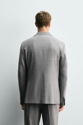 TEXTURED SUIT BLAZER - Image 3