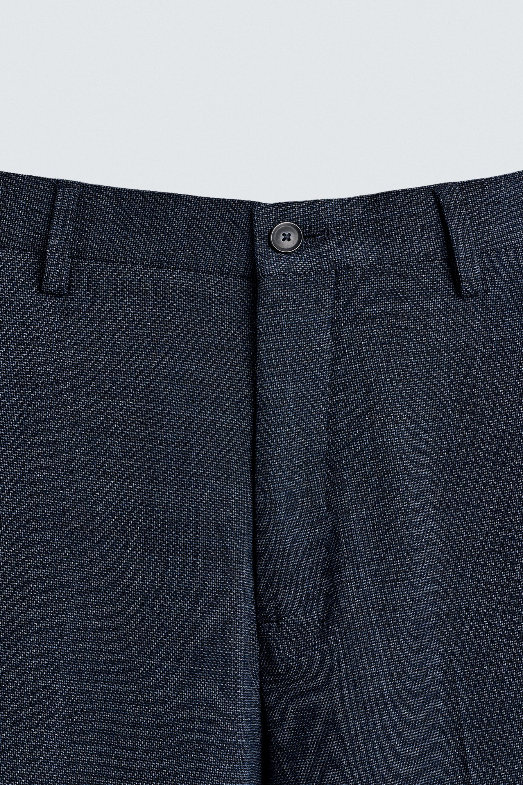 TEXTURED SUIT TROUSERS - Image 6
