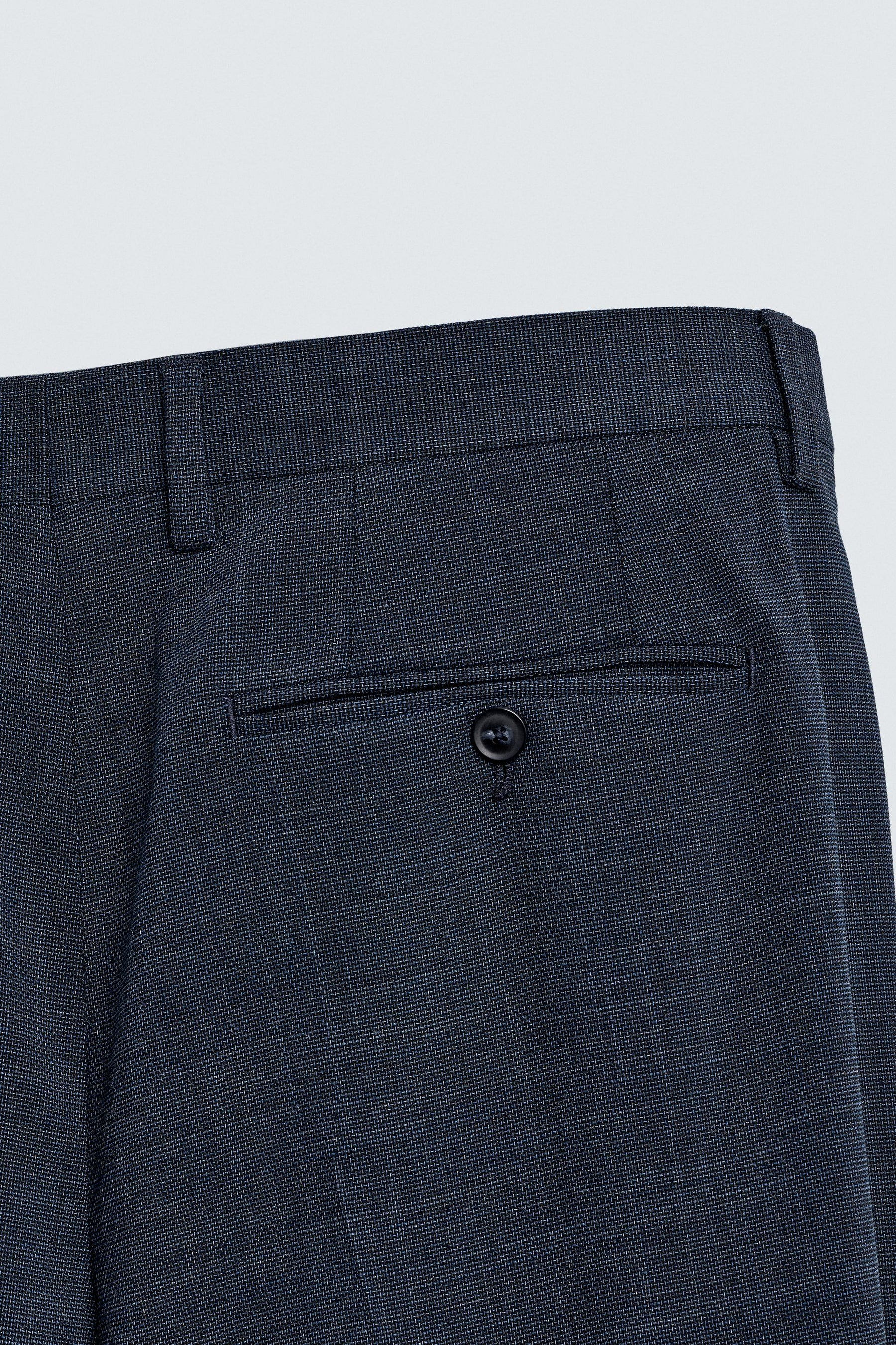 TEXTURED SUIT TROUSERS - Image 7