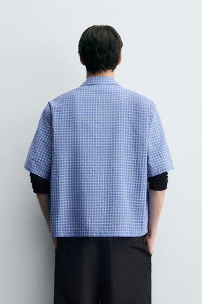 BOXY FIT CHECK SHIRT - Image 3