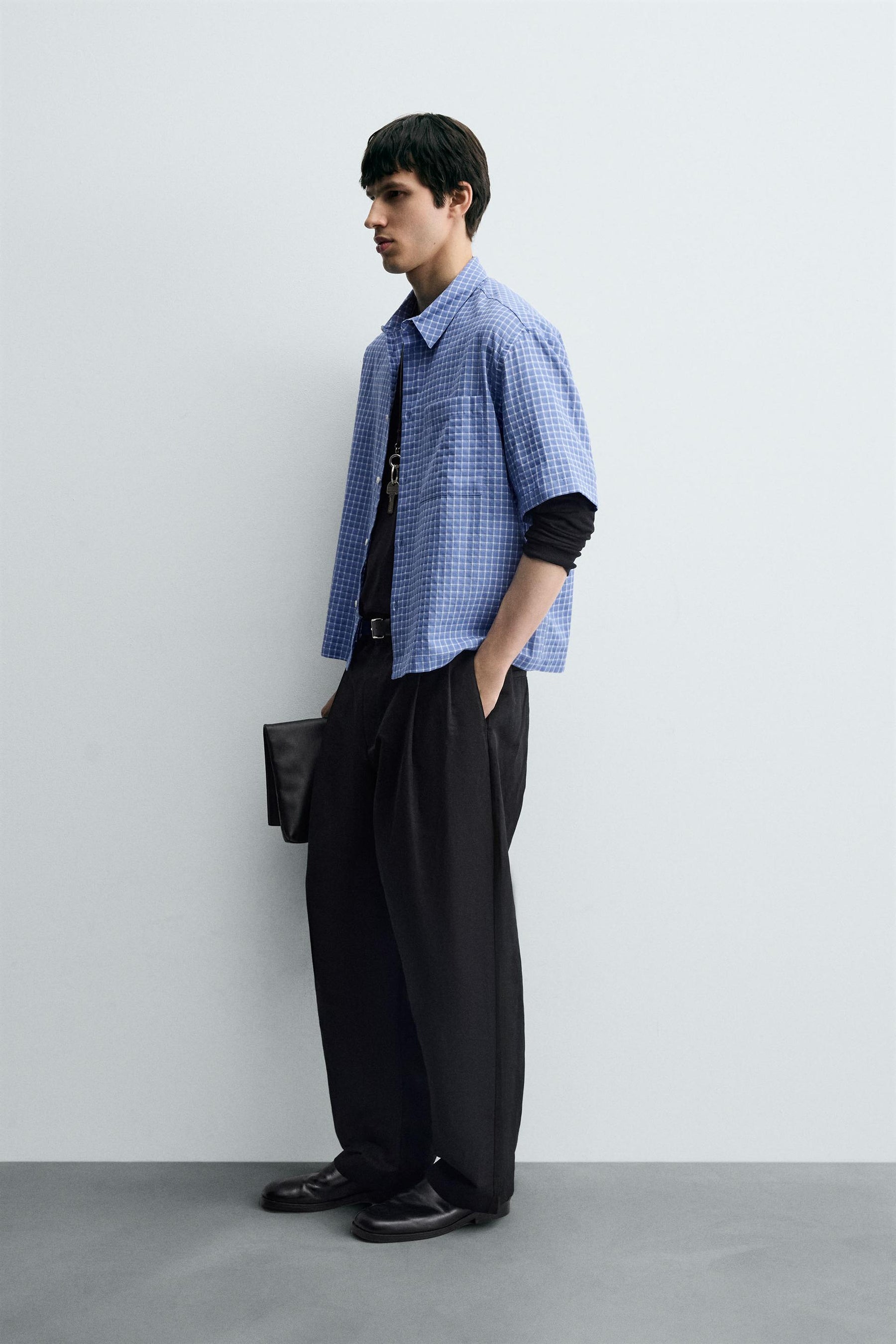 BOXY FIT CHECK SHIRT - Image 4